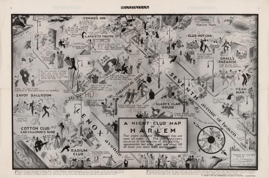 Night Club Map of Harlem